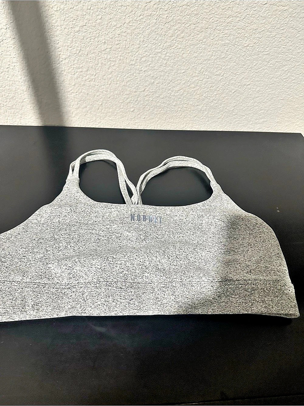 NOBULL Strappy Sports Bra Gray XL Athletic